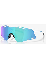 oakley CYBR ZERO POLISHED WHITE PRIZM SAPPHIRE SUNGLASS