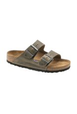 BIRKENSTOCK ARIZONA FL WB FADED KHAKI LEATHER SANDAL