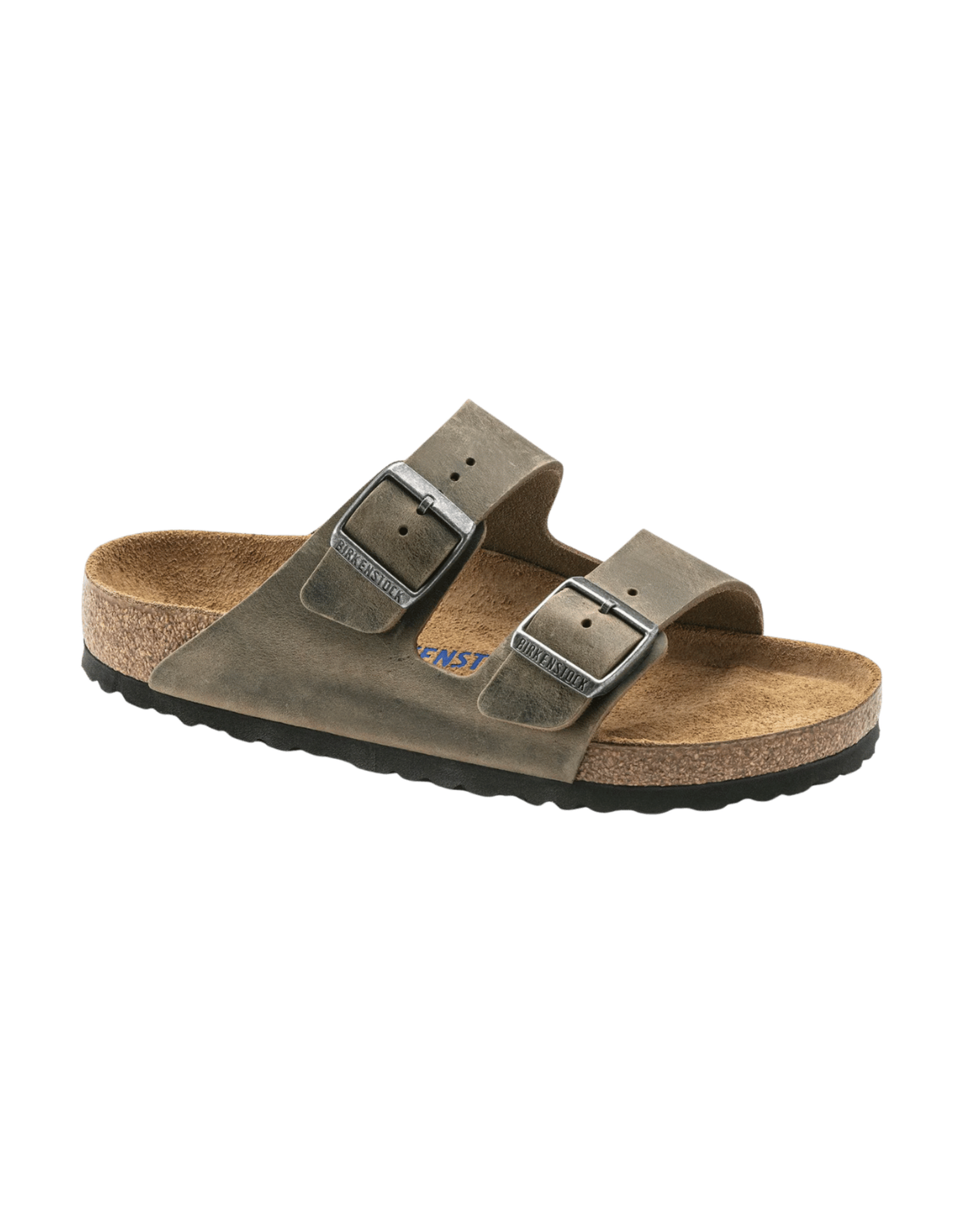 BIRKENSTOCK ARIZONA FL WB FADED KHAKI LEATHER SANDAL