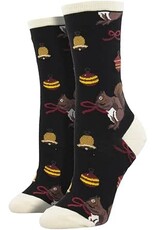 SOCKSMITH HAVE A SQUIRRELLY CHRISTMAS  BLACK
