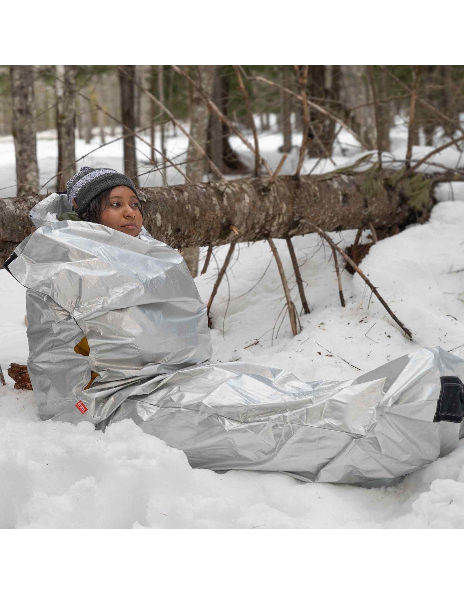 SOL THERMAL BIVY W/RESCUE WHISTLE - ORANGE