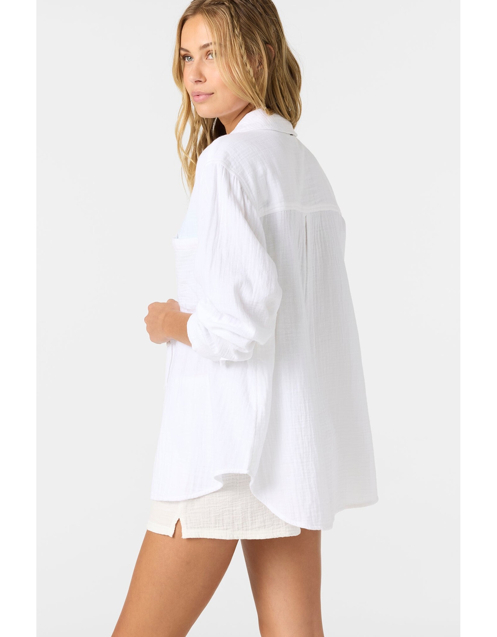 ONEILL WOMEN LENI RELAXED LS WOVEN SHIRT