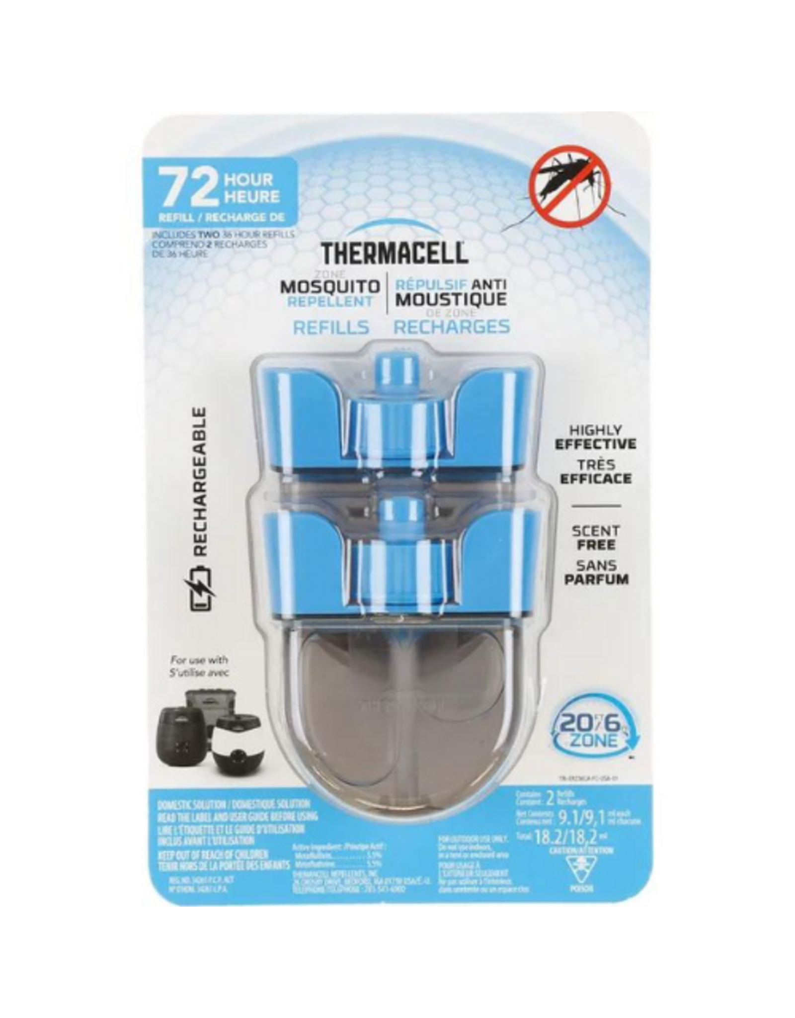 THERMACELL THERMACELL RECHARGEABLE REFILL 72 HOUR - ER236CA