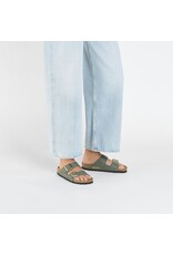 BIRKENSTOCK ARIZONA MF VEGAN DESSERT THYME SANDAL