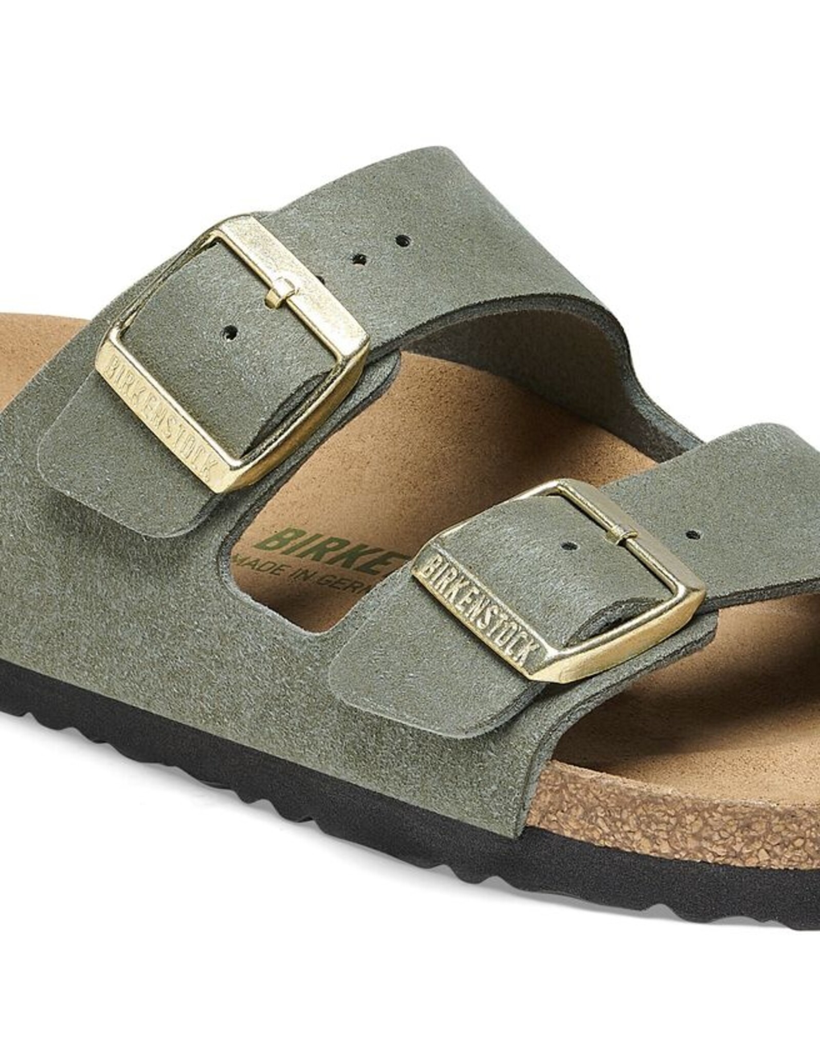 BIRKENSTOCK ARIZONA MF VEGAN DESSERT THYME SANDAL