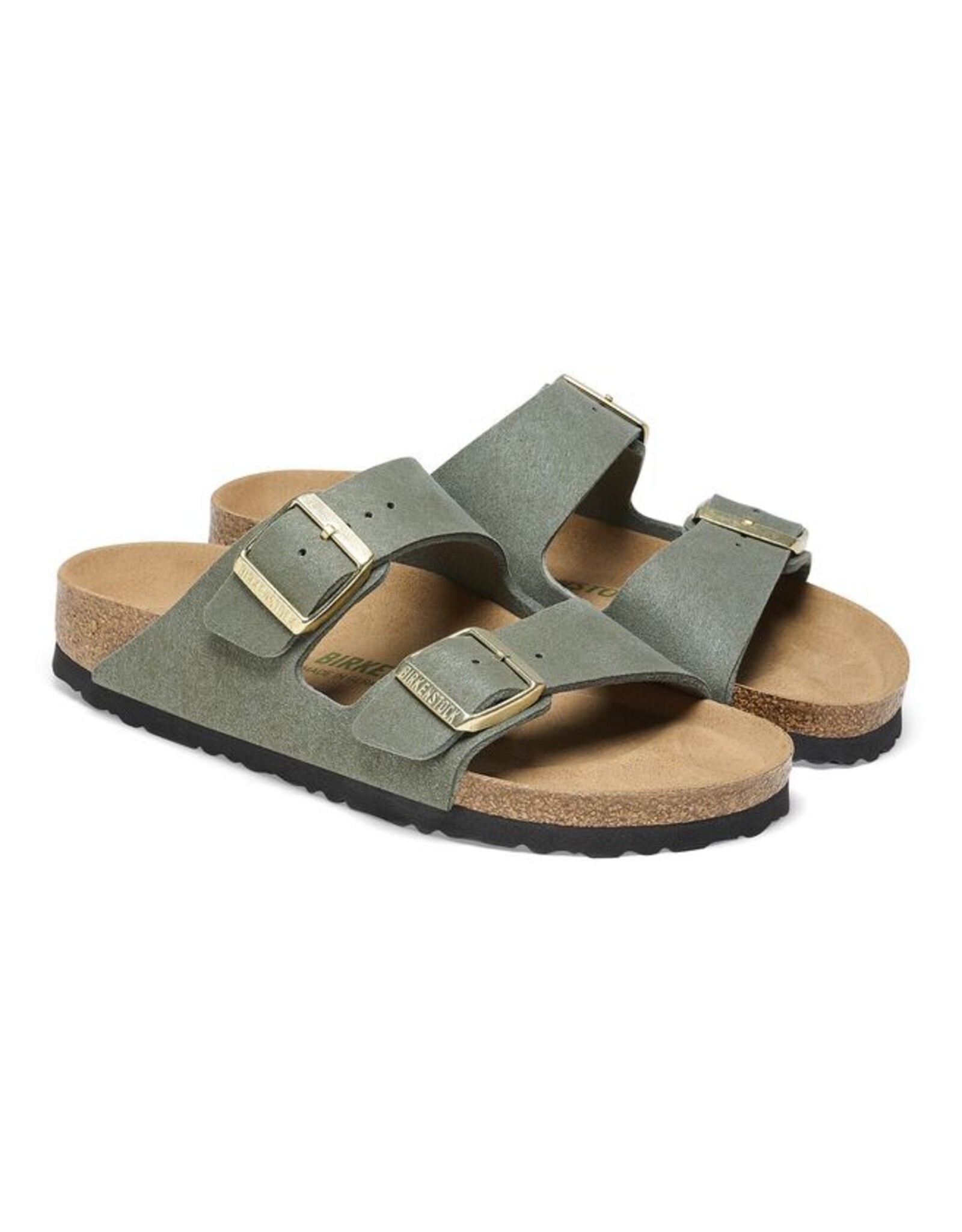 BIRKENSTOCK ARIZONA MF VEGAN DESSERT THYME SANDAL