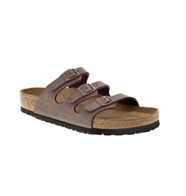 BIRKENSTOCK FLORIDA SOFT FOOTBED MOCHA BIRKO-FLOR SANDAL