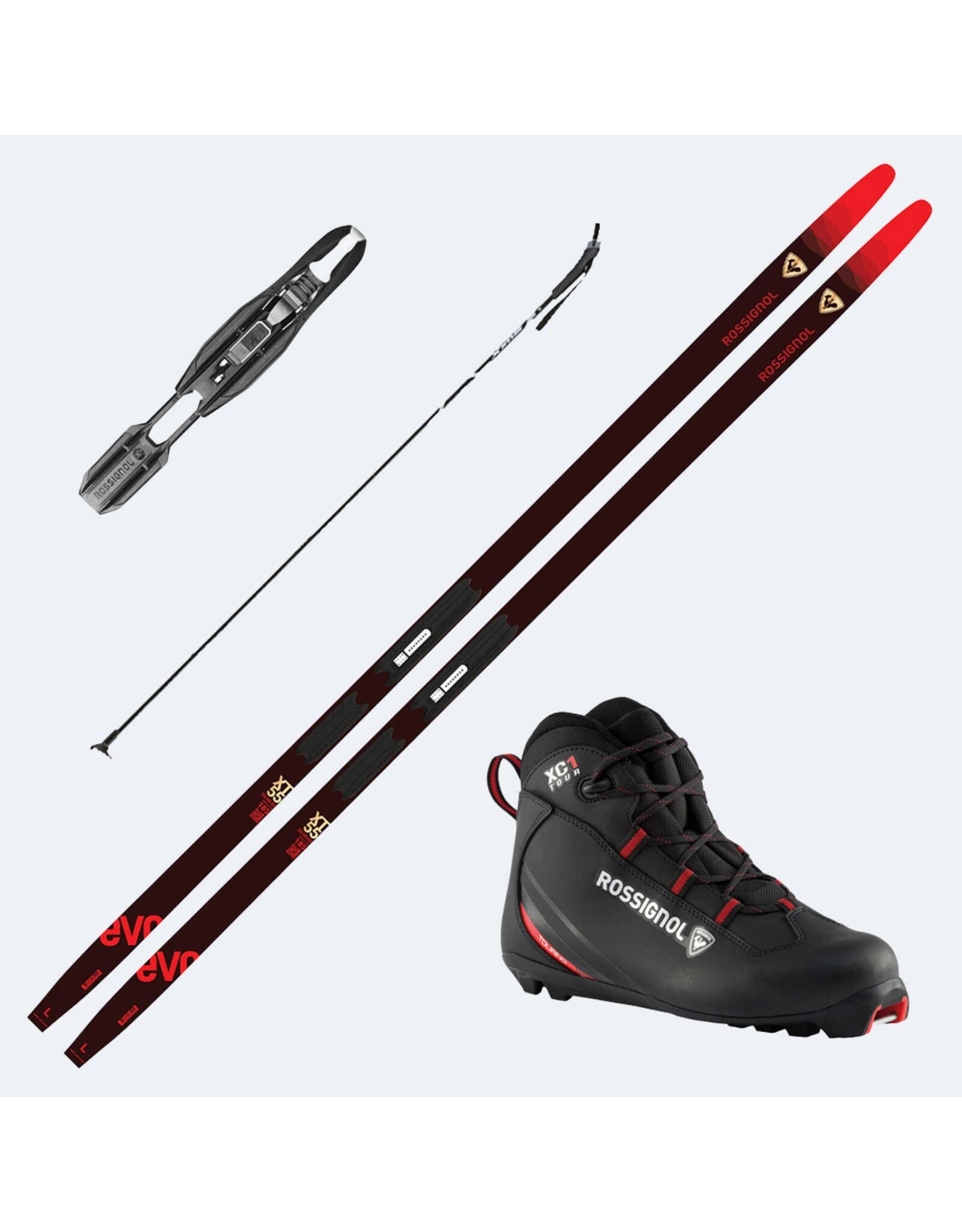 Rossignol EVO XT 55 CUT BASE / TOUR STEP IN XC SKI + BINDINGS