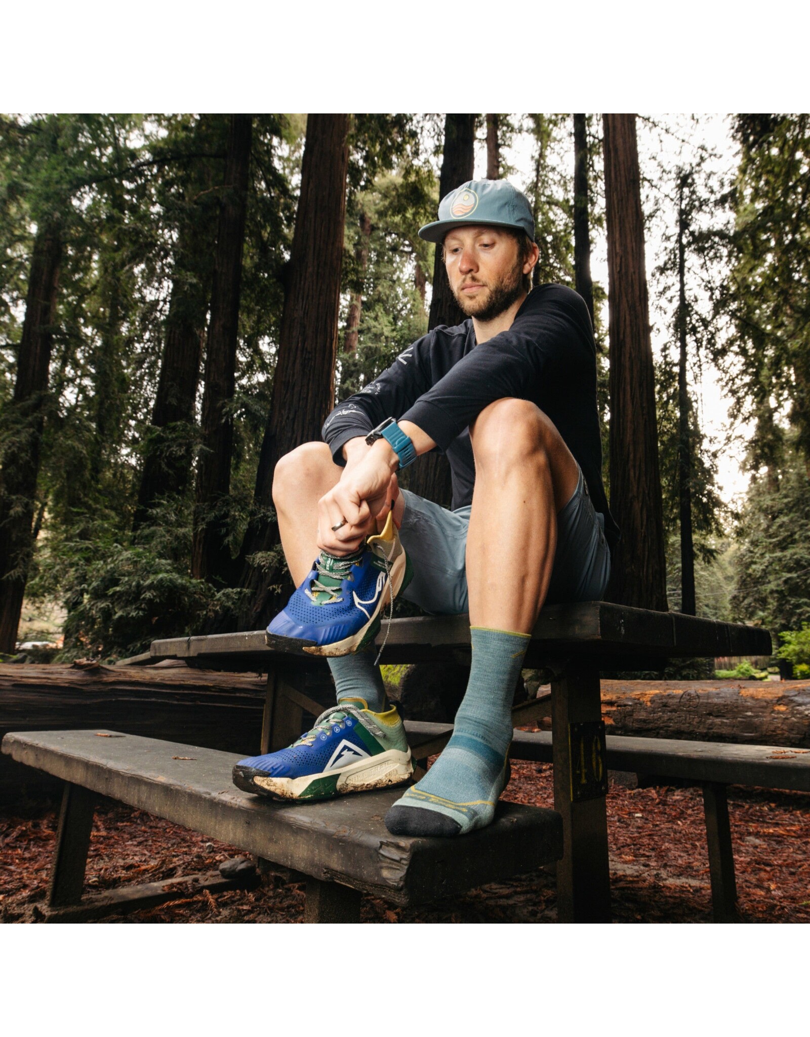 DARN TOUGH MEN LIGHT HIKER MICRO CREW LW W/CUSHION SOCK SPACE GRY L