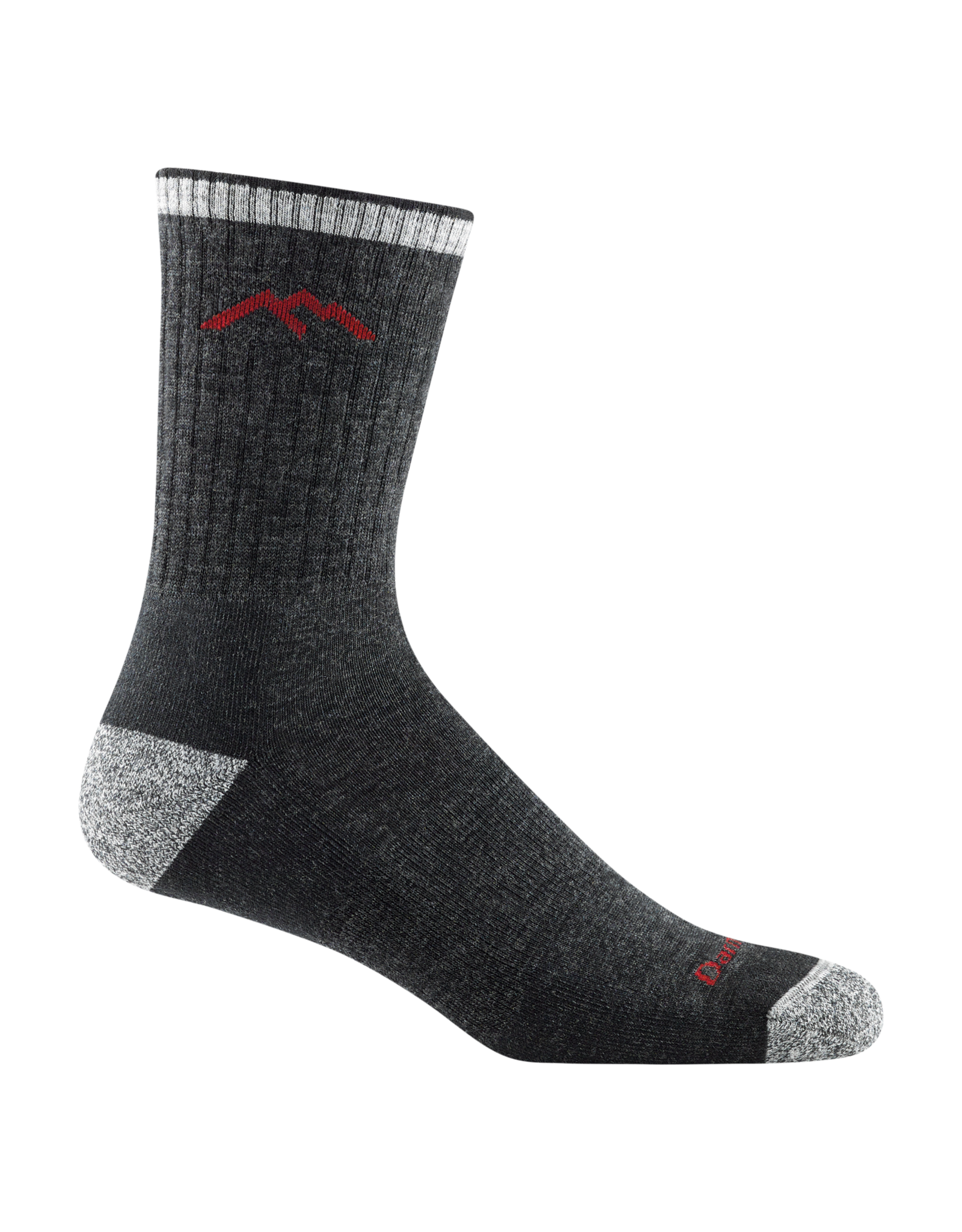 DARN TOUGH MENS HIKER MICRO CREW MIDWEIGHT W/CUSHION SOCK BLACK M