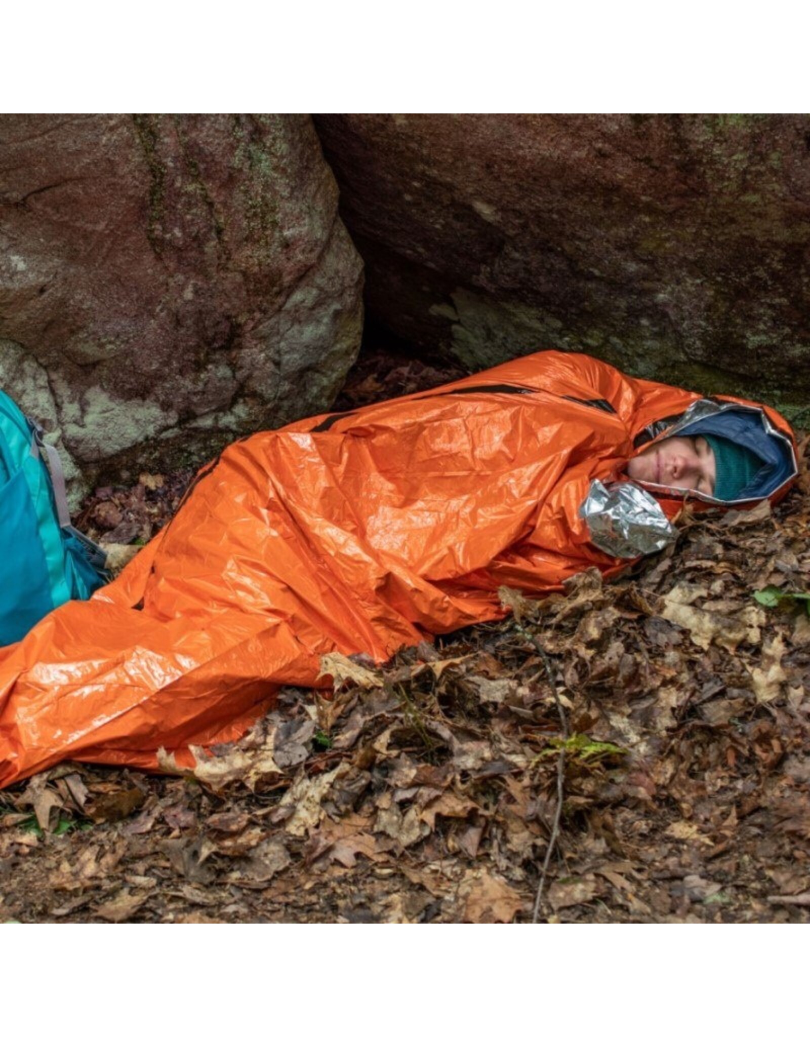 SOL THERMAL BIVY W/RESCUE WHISTLE - ORANGE