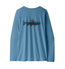 PATAGONIA WOMEN'S L/S CAP COOL DAILY SHIRT - FITZ ROY TROUT