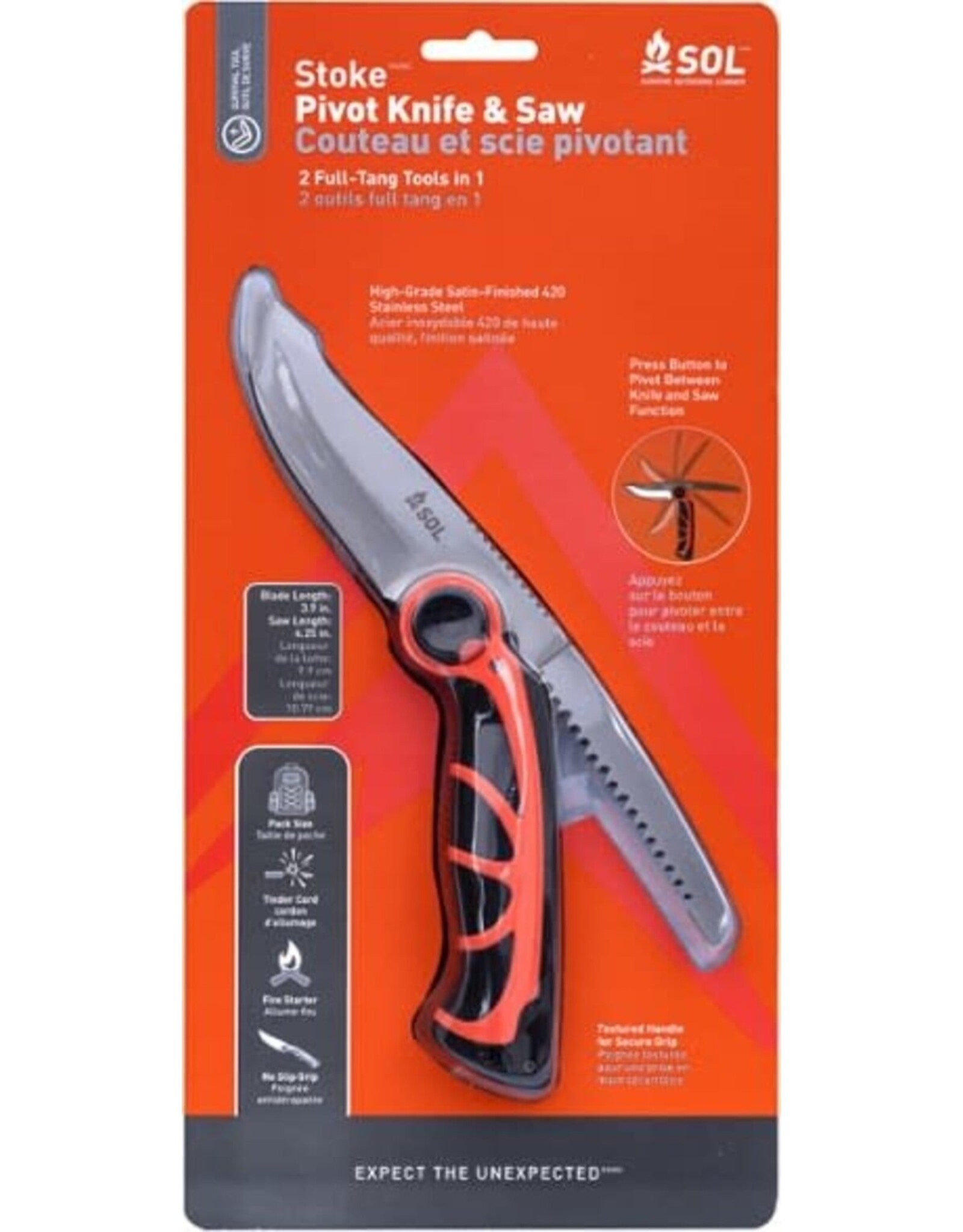 SOL STOKE PIVOT KNIFE & SAW