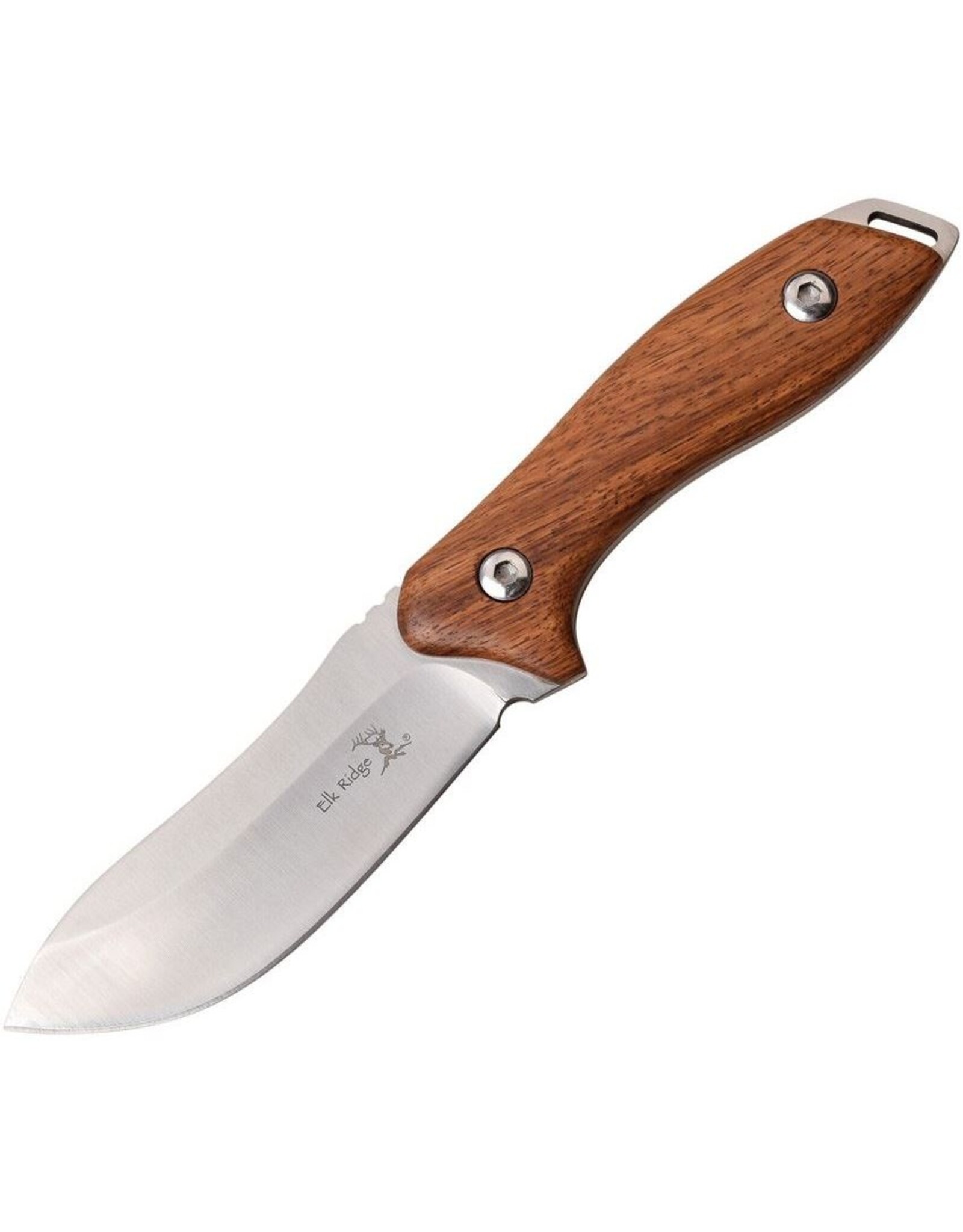ELK RIDGE 9" FULL TANG FIXED BLADE - ZEBRA WOOD HANDLE