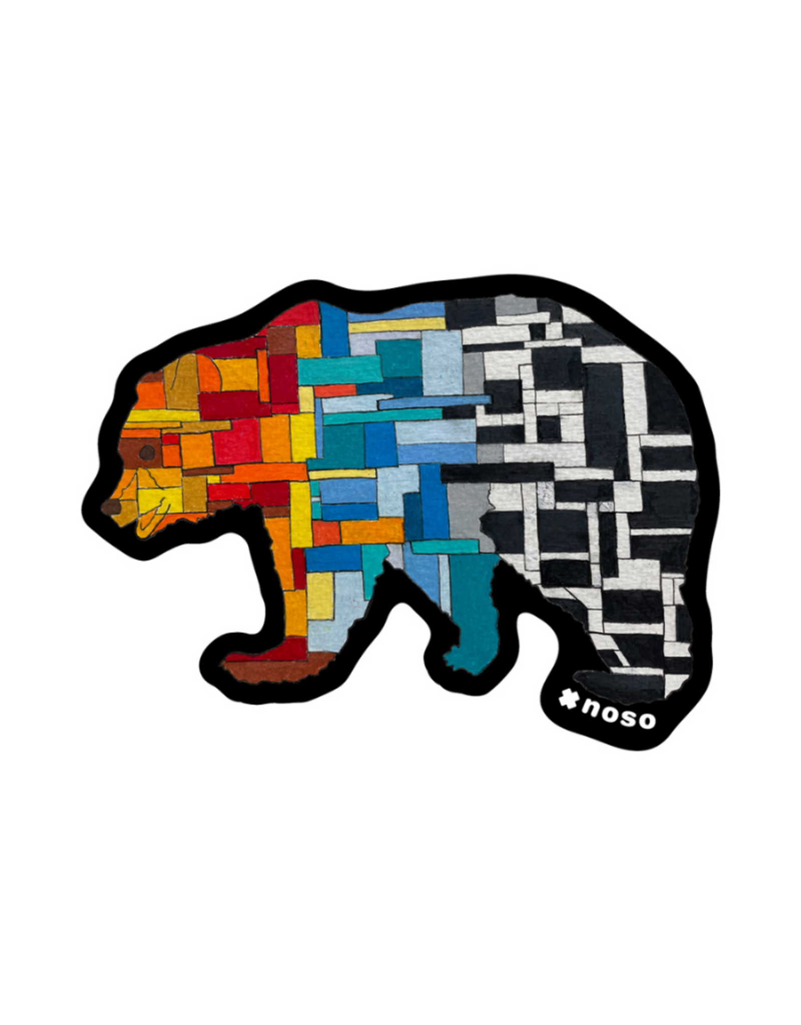 NOSO NOSO STAINED GLASS BEAR JONES