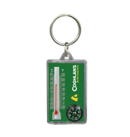 COGHLAN'S THERMOMETER & COMPASS KEY RING