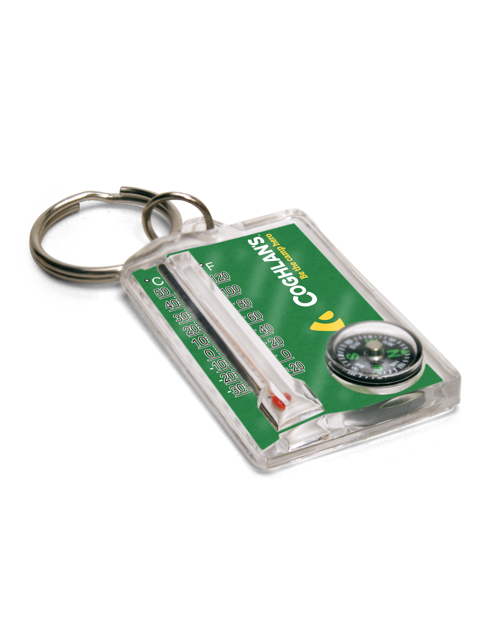 COGHLAN'S THERMOMETER & COMPASS KEY RING