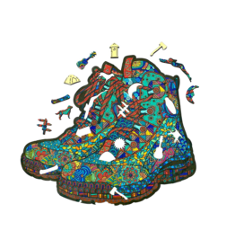 GSI OUTDOORS HIKING BOOTS WOOD PUZZLE