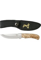 ELK RIDGE FIXED BLADE 8" FULL TANG BURLWOOD HANDLE