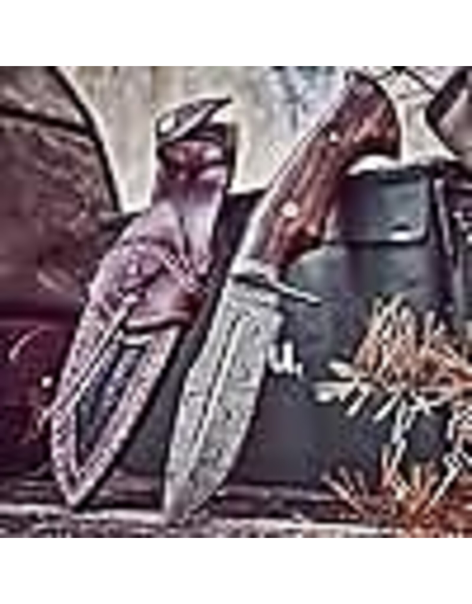 ELK RIDGE FIXED BLADE 8" FULL TANG BURLWOOD HANDLE