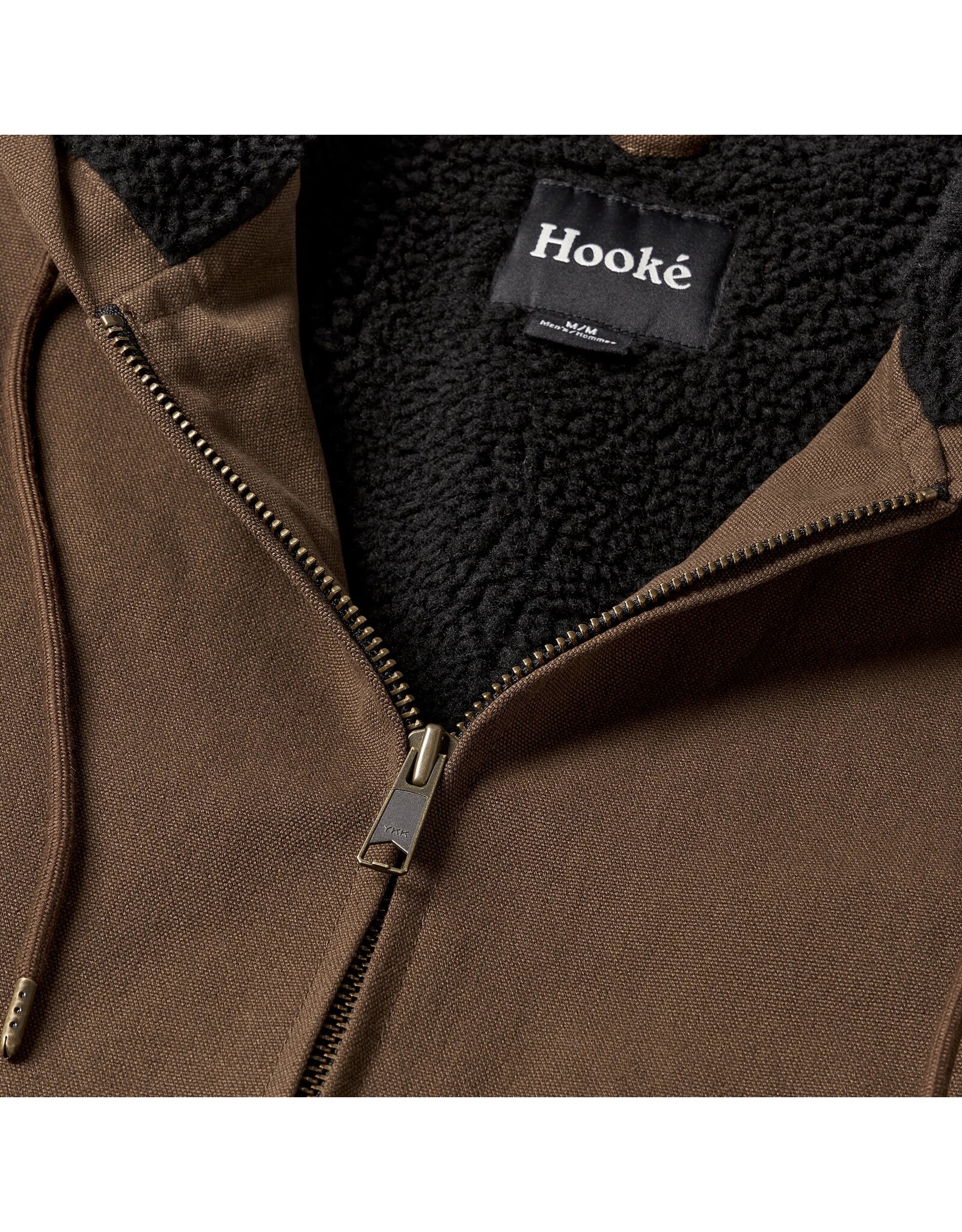 HOOKE MENS HOODED PILE WORK JACKET