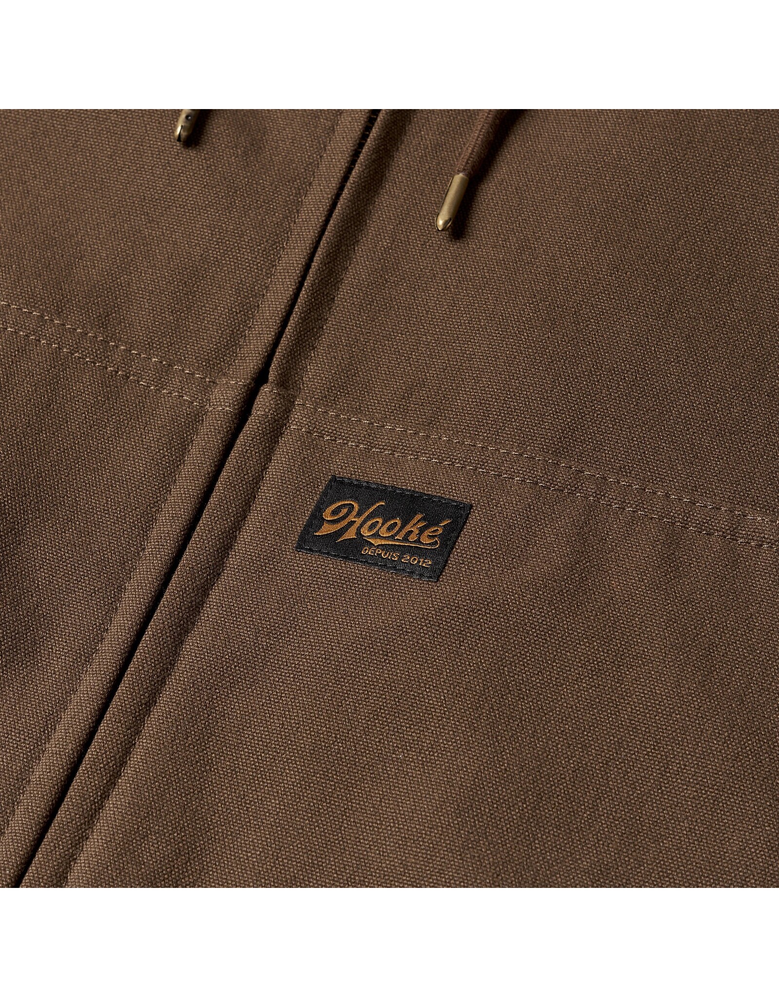 HOOKE MENS HOODED PILE WORK JACKET