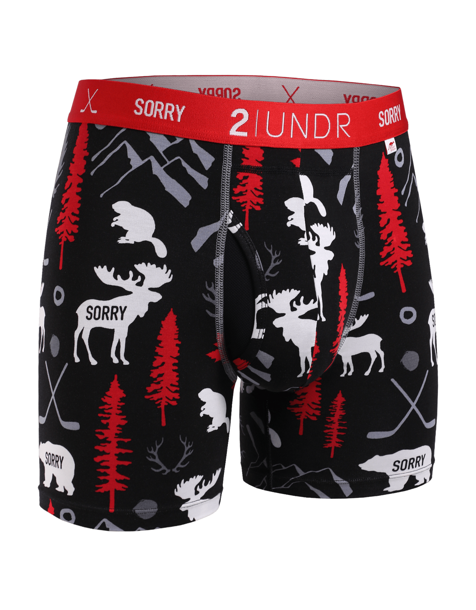 2UNDER SWING SHIFT BOXER BRIEF 6" PRINTS