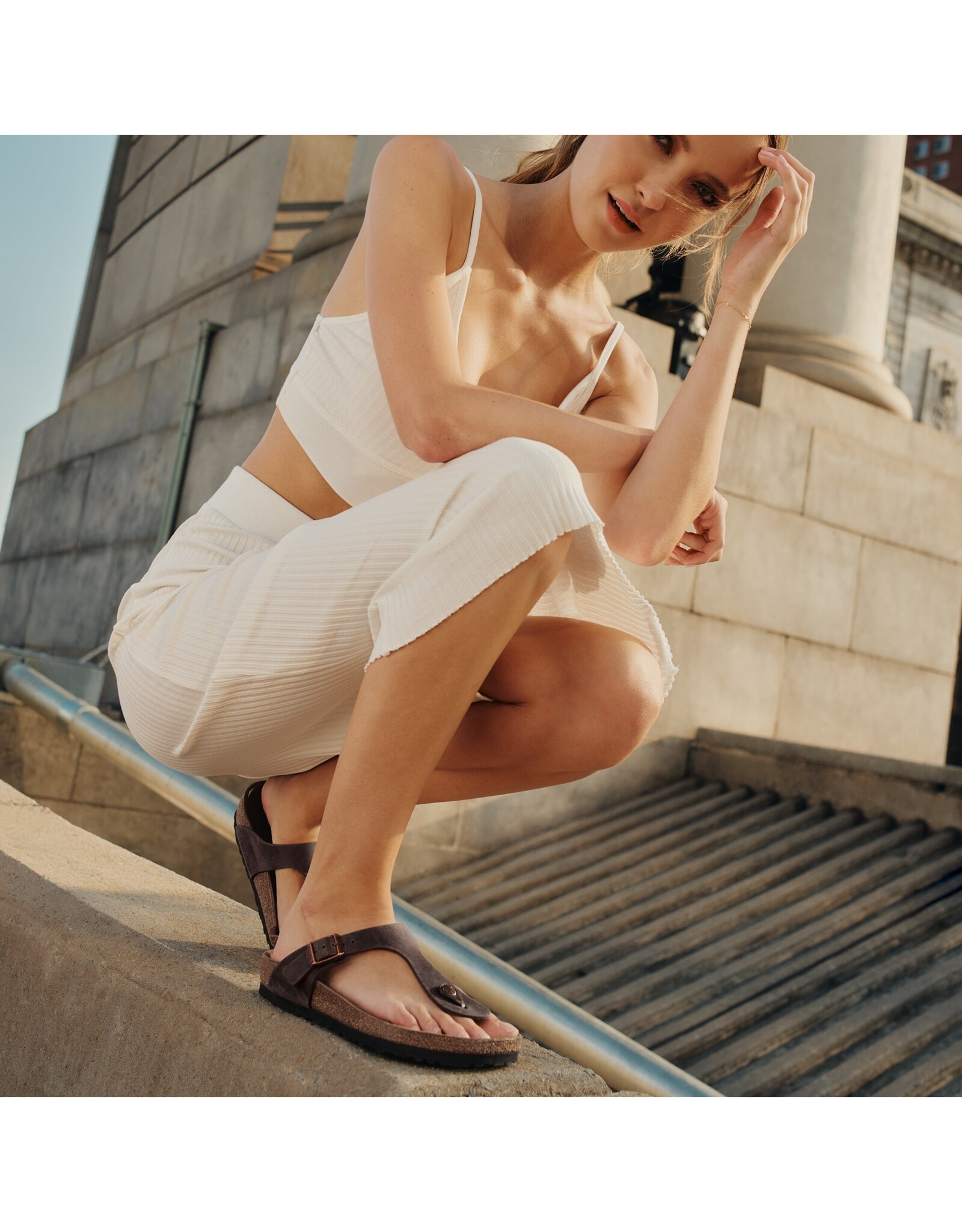 BIRKENSTOCK GIZEH HABANA OILED LEATHER SANDAL