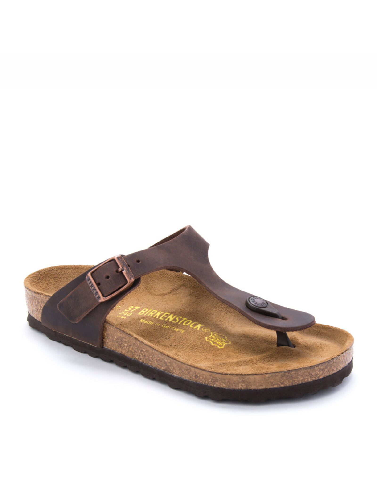 BIRKENSTOCK GIZEH HABANA OILED LEATHER SANDAL