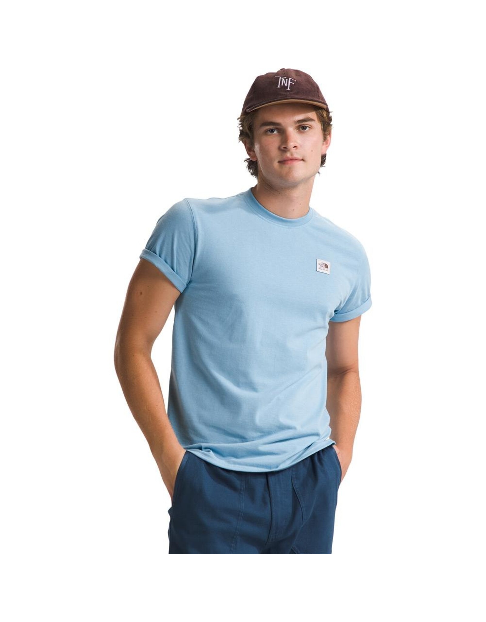 THE NORTH FACE MEN'S S/S HERITAGE PATCH HEATHERED TEE