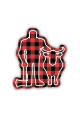 NORTHWEST BUFFALO CHECK PAUL & BABE  STICKER
