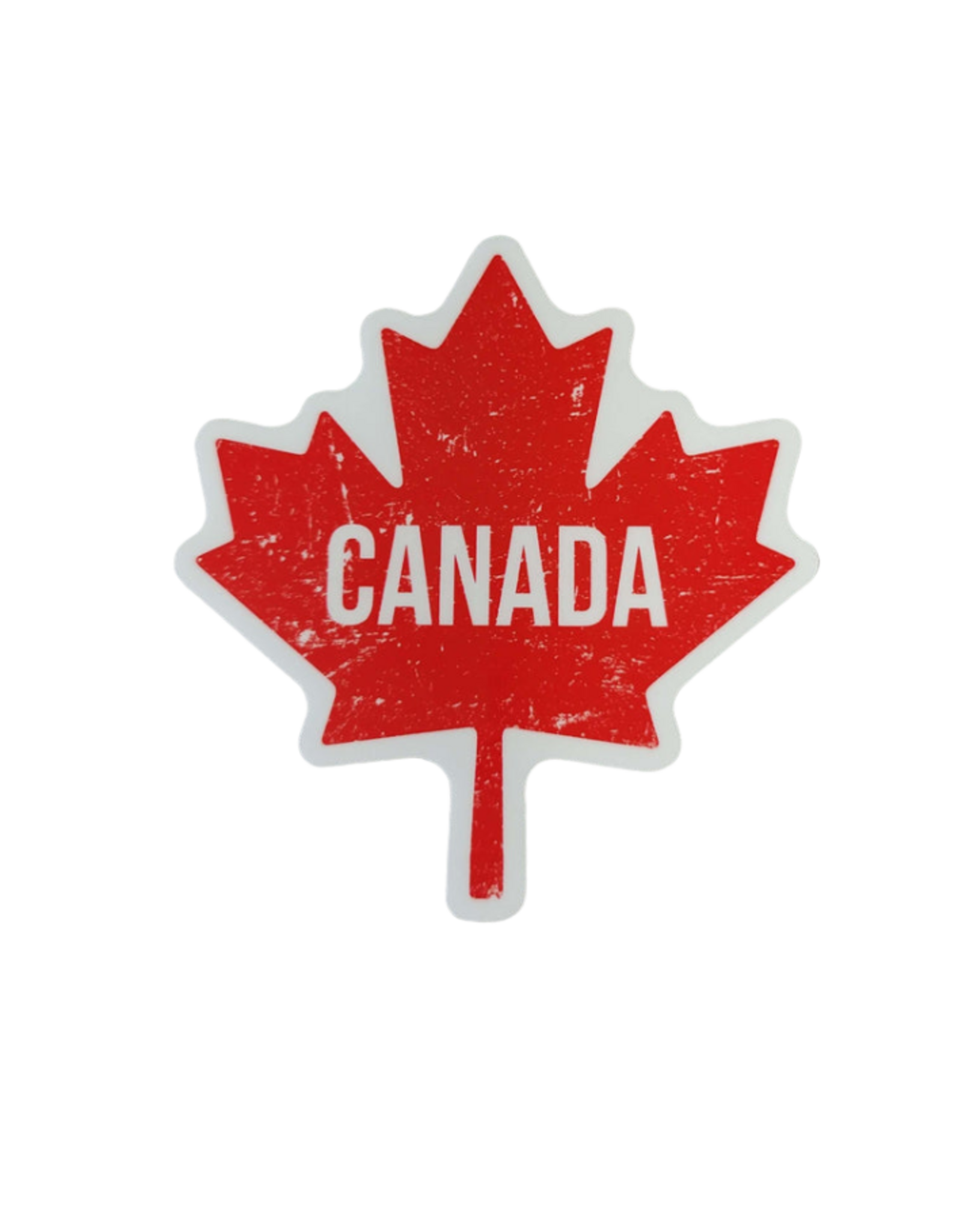 NORTHWEST RED CANADA LEAF  STICKER