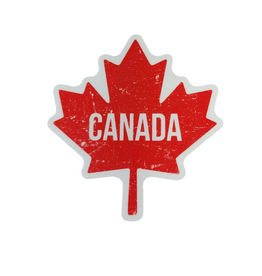 NORTHWEST RED CANADA LEAF  STICKER