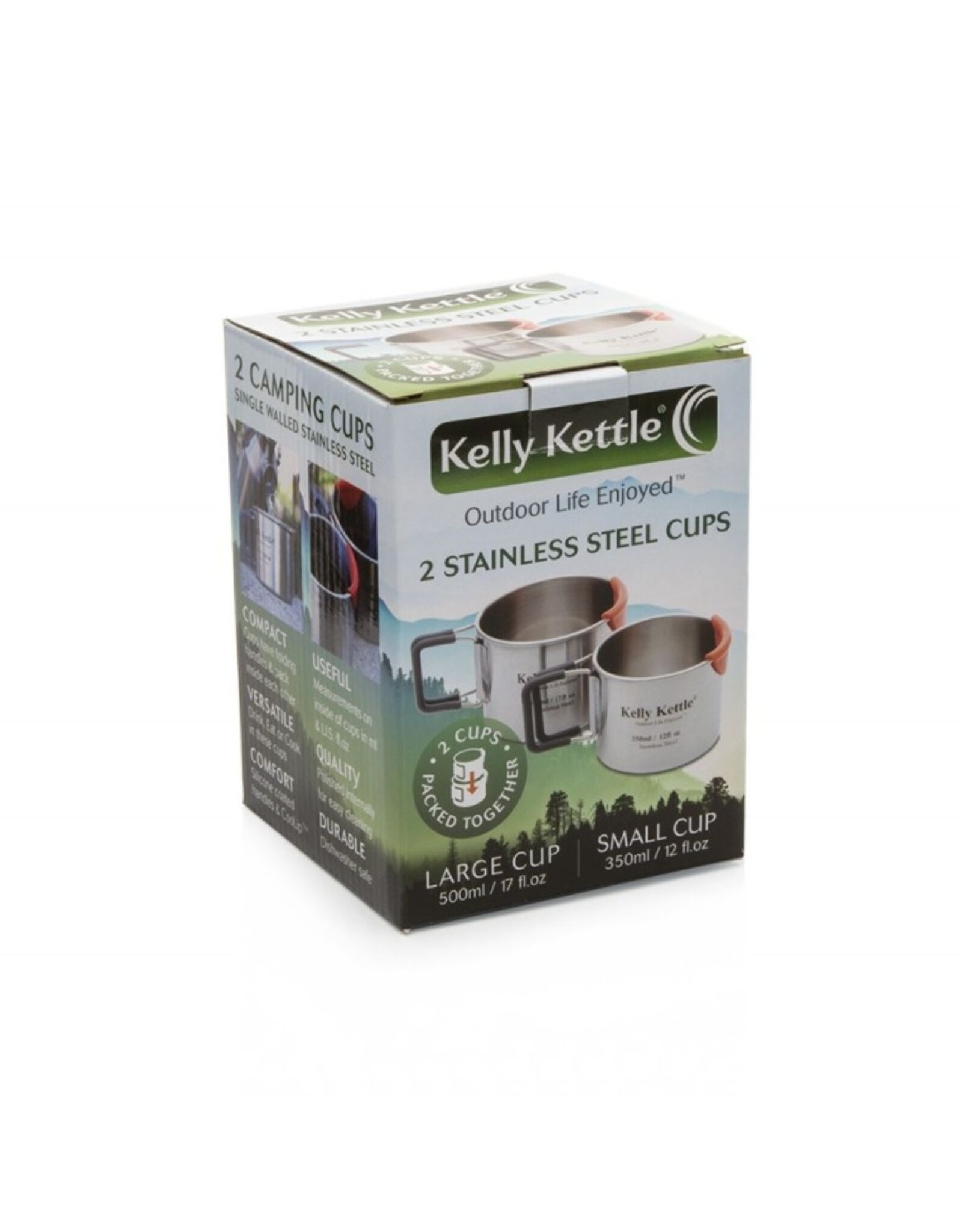 CUPS NESTING 2 SET STAINLESS STEEL