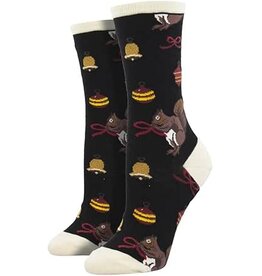 SOCKSMITH HAVE A SQUIRRELLY CHRISTMAS  BLACK