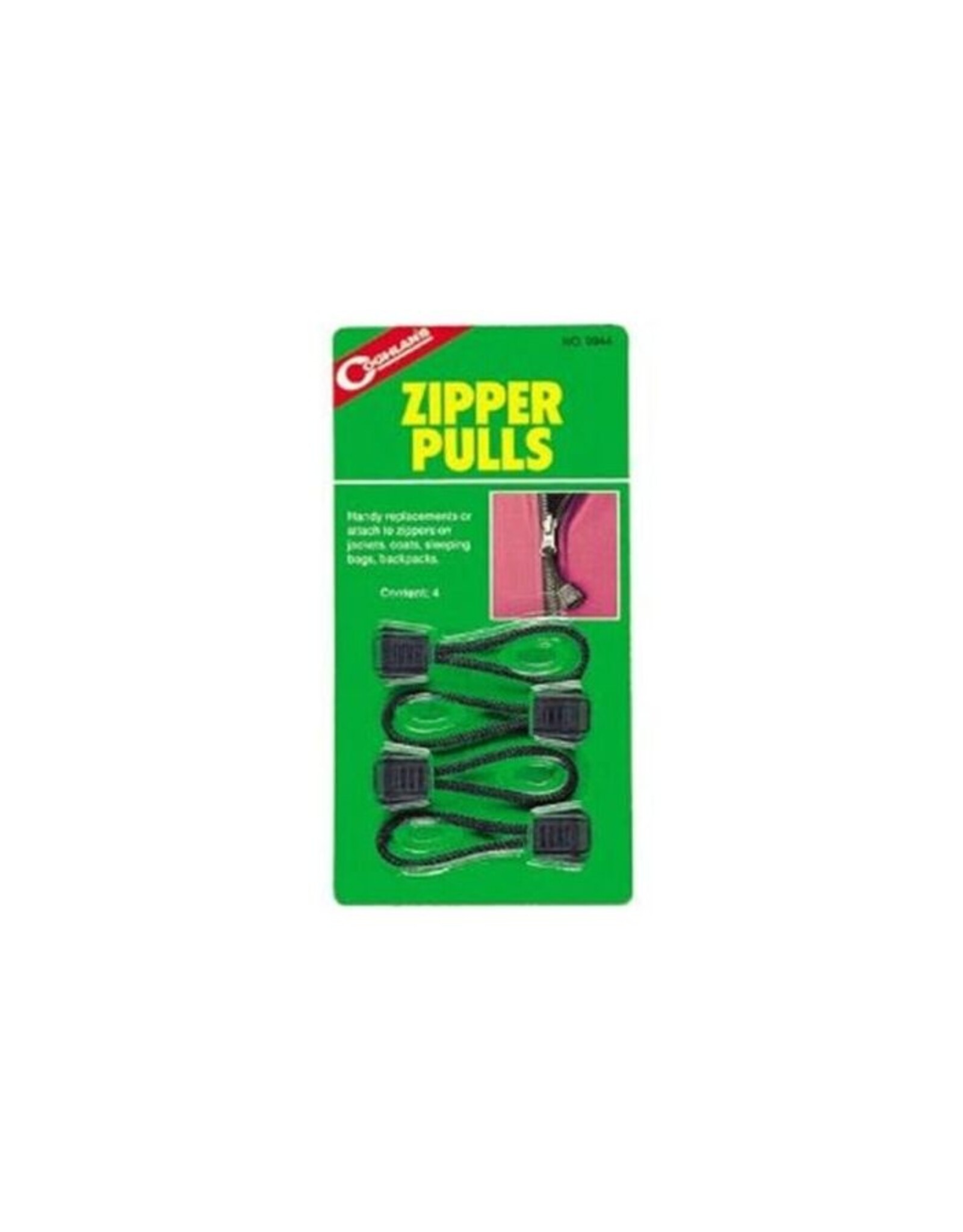 COGHLAN'S ZIPPER PULLS 4 PACK