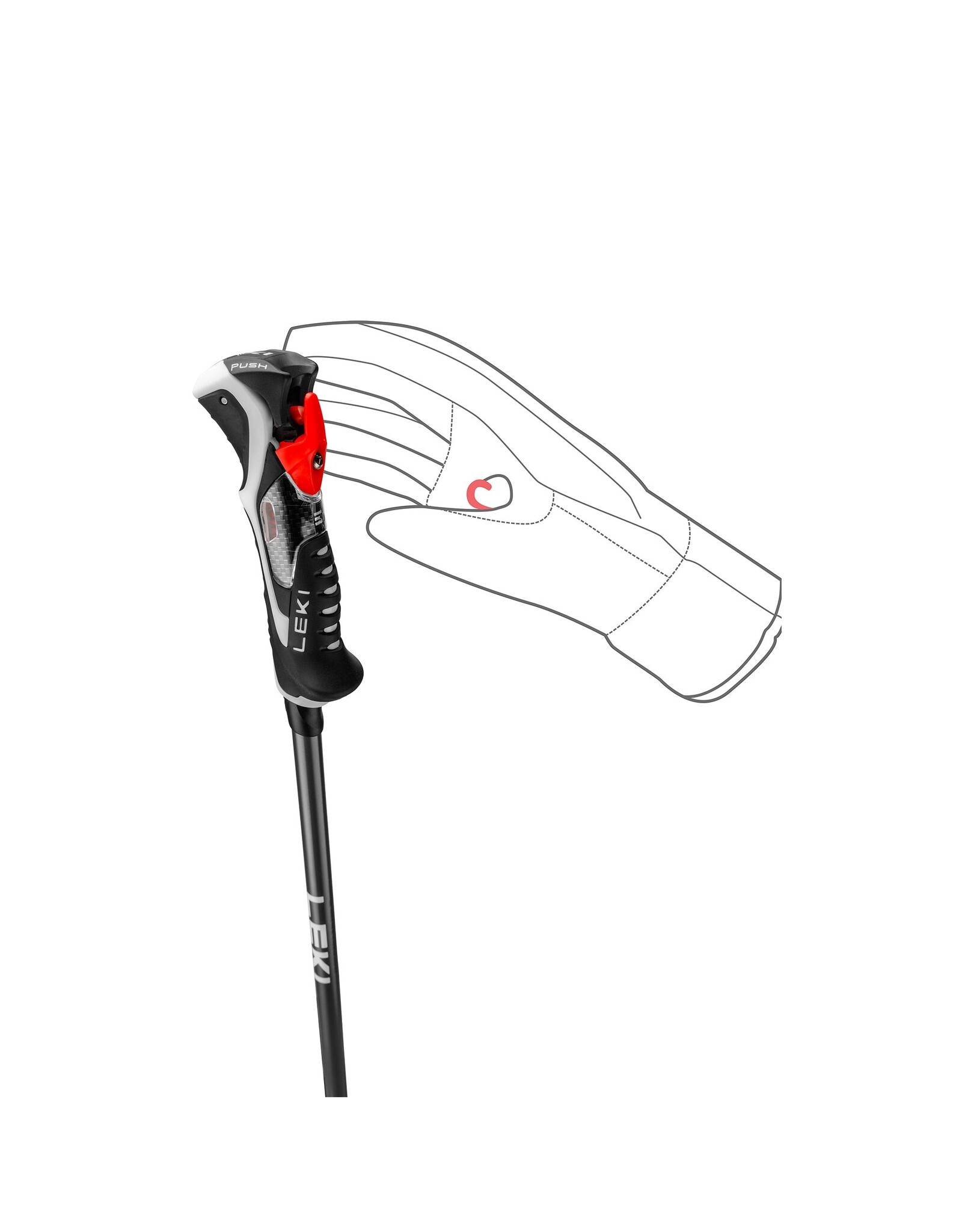 LEKI CARBON 14 3D SKI POLE