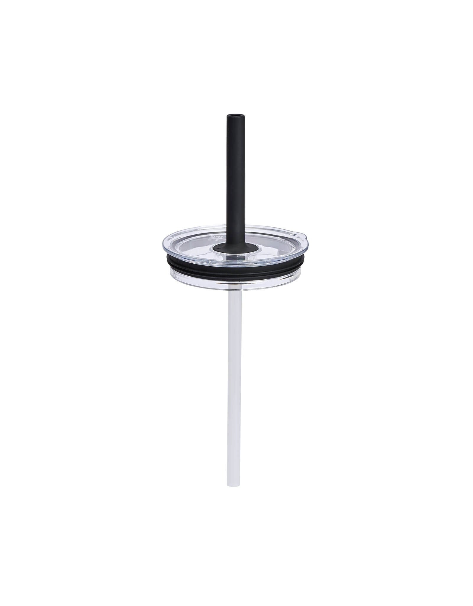 Hydro Flask MEDIUM PRESS-IN TUMBLER STRAW LID CLEAR/BLACK