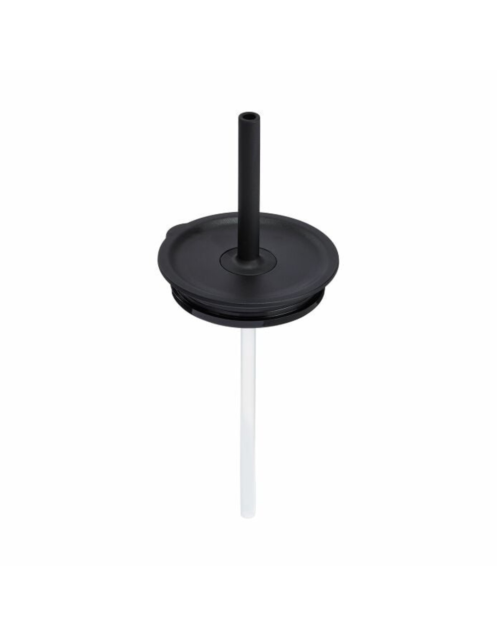 Hydro Flask MEDIUM PRESS-IN TUMBLER STRAW LID CLEAR/BLACK