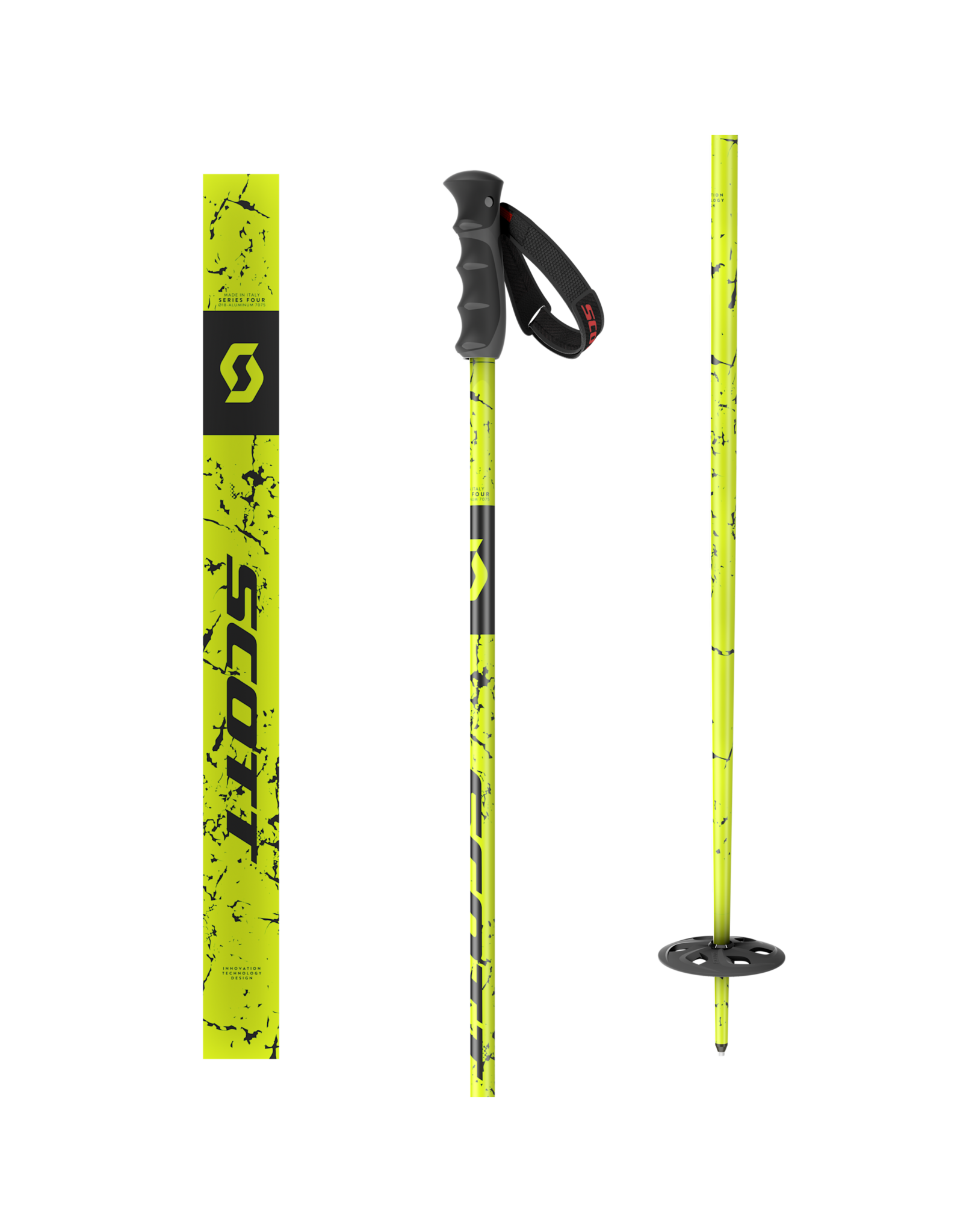 SCOTT TEAM ISSUE SRS FLURO  SKI POLE
