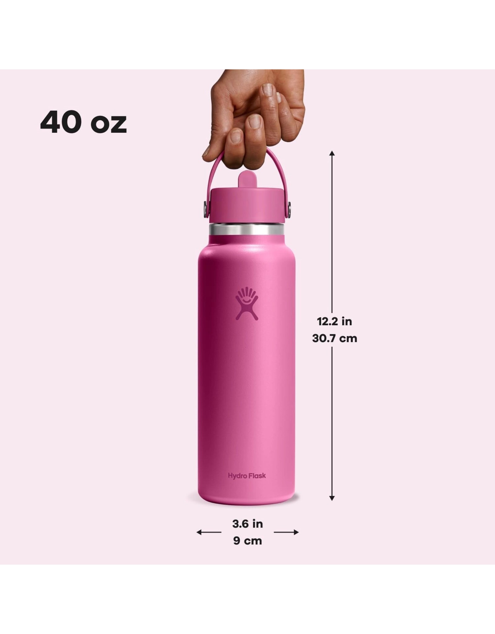 Hydro Flask 40 OZ WIDE FLEX STRAW CAP WATER BOTTLE
