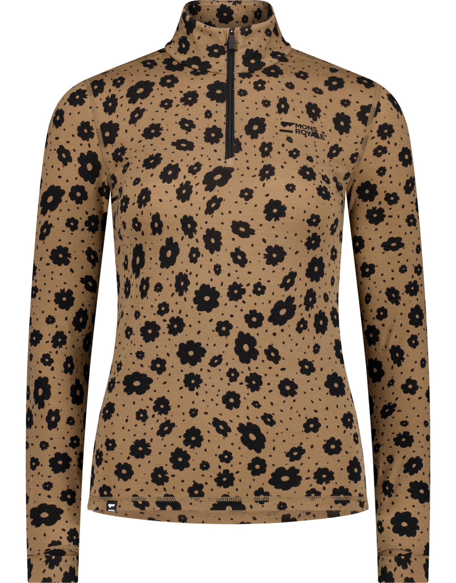 MONS ROYALE WOMEN CASCADE 1/4 ZIP TOP