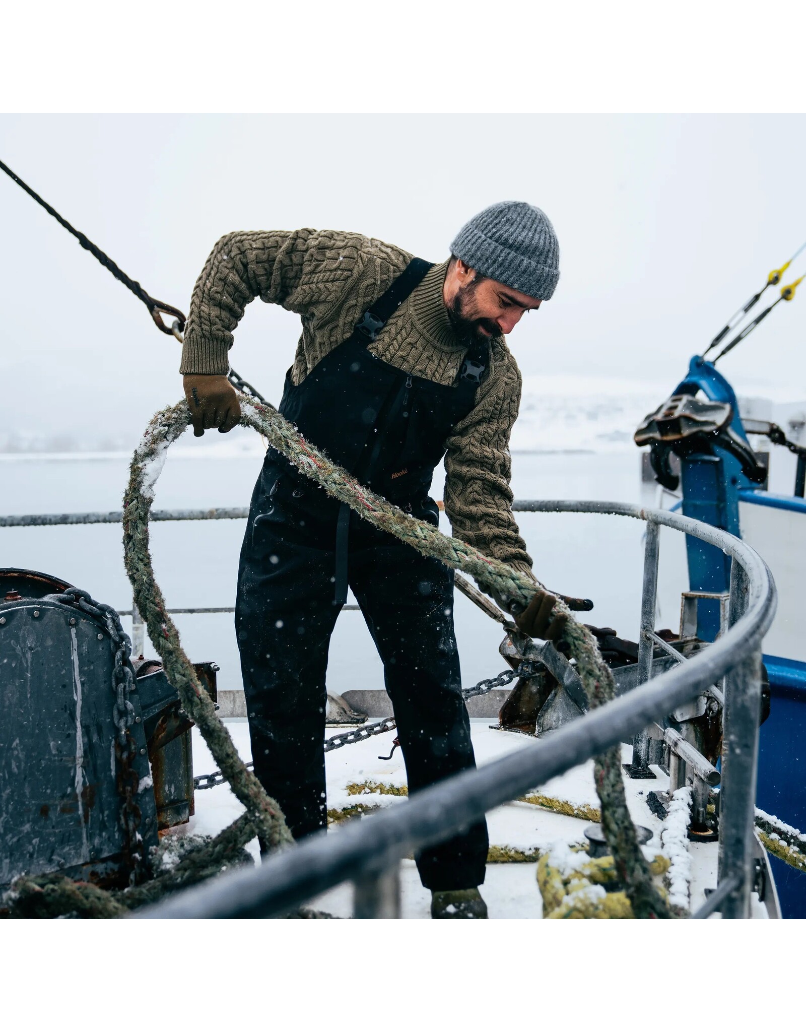 HOOKE MEN FISHERMAN SWEATER
