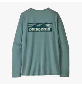 PATAGONIA WOMENS L/S CAP COOL DAILY SHIRT - BOARDSHORT LOGO