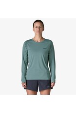 PATAGONIA WOMENS L/S CAP COOL DAILY SHIRT - BOARDSHORT LOGO