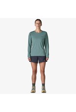 PATAGONIA WOMENS L/S CAP COOL DAILY SHIRT - BOARDSHORT LOGO
