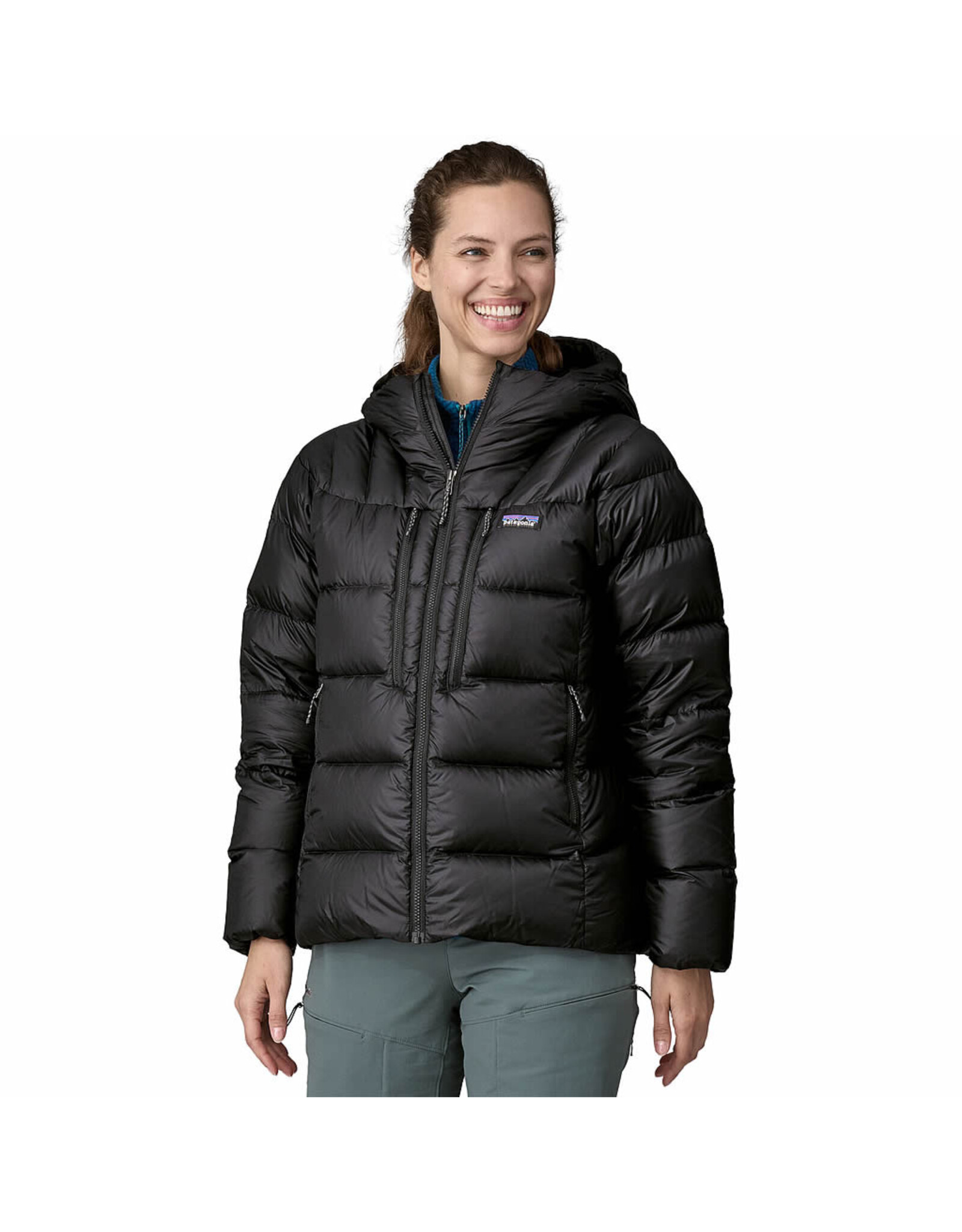 PATAGONIA WOMENS FITZ ROY DOWN HOODY