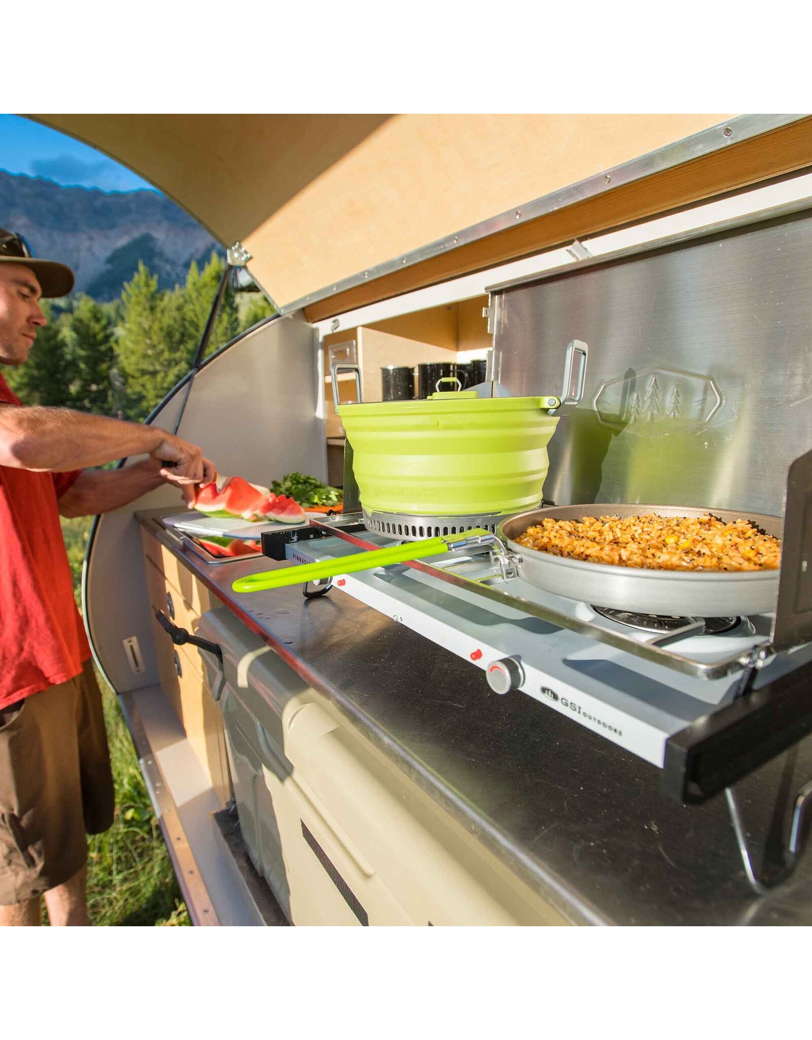 GSI OUTDOORS ESCAPE HS 3L COOKSET GREEN