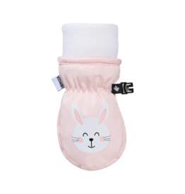 KOMBI THE BABY ANIMAL INFANT MITT-MISTY PINK