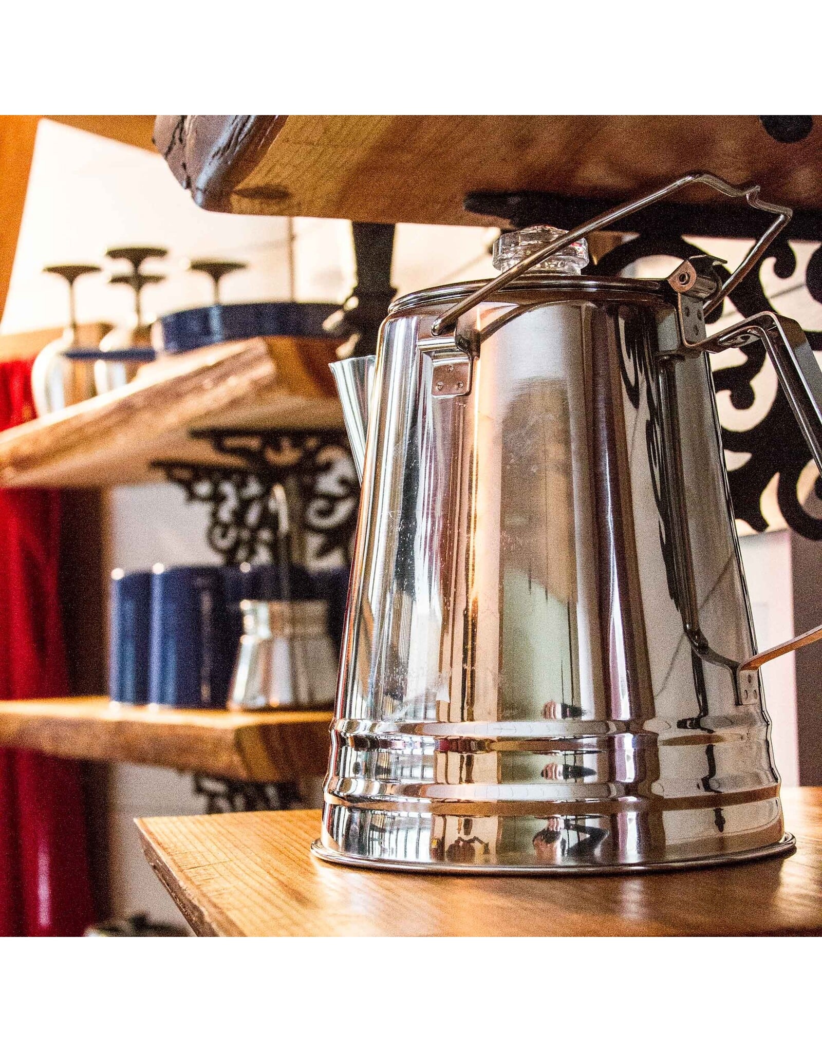 GSI OUTDOORS GLACIER STAINLESS 14 14 CUPS PERCOLATOR